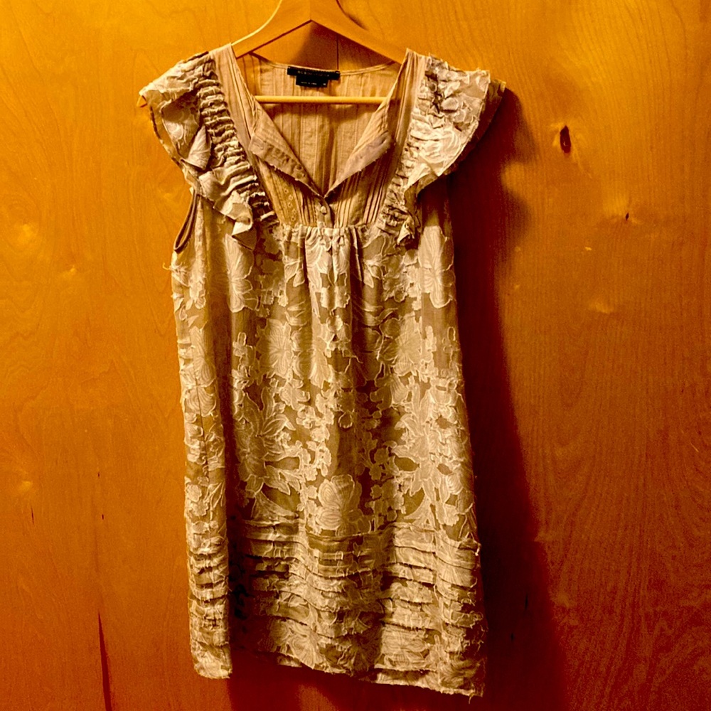 BCBG Maxazria xs unusual pretty dress - Picture 1 of 7